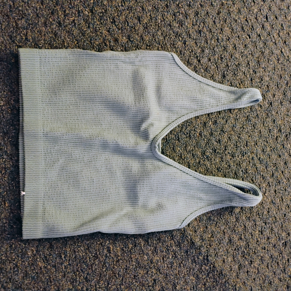 Forever 21 Light Blue Ribbed Tank Top